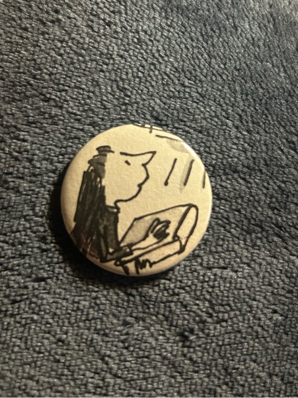 Matilda Button Set Roald Dahl Book Page Pins 1.25in Handmade Literary Set of 3 - Picture 6 of 8